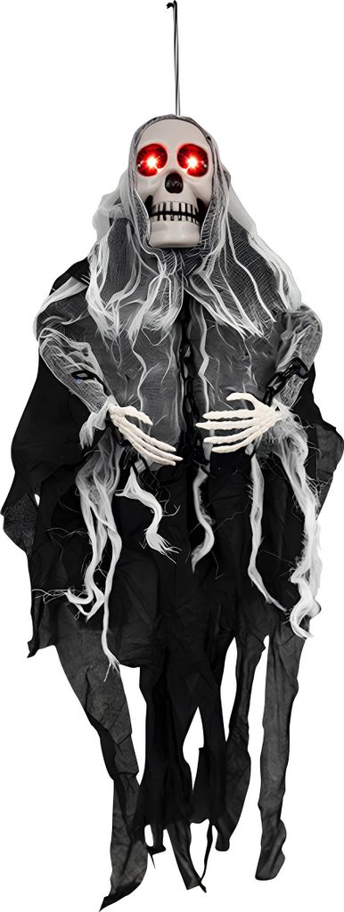 Animierte Gespenst-Dekoration zum Aufhängen, 80 cm -