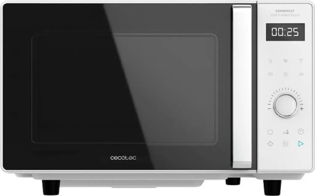 Micro-ondes tactile Cecotec Flatbed 2500 blanc pour cuisson uniforme