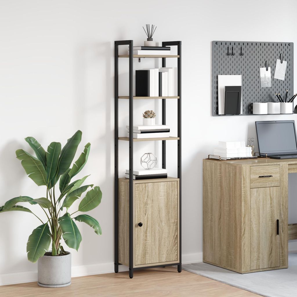 vidaXL Regał dąb sonoma 40 x 24 x 161 cm Materiał Zdjęcie produktu 