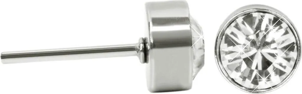 Boucles d'oreilles cristal anti-ternissement en acier pour le bain