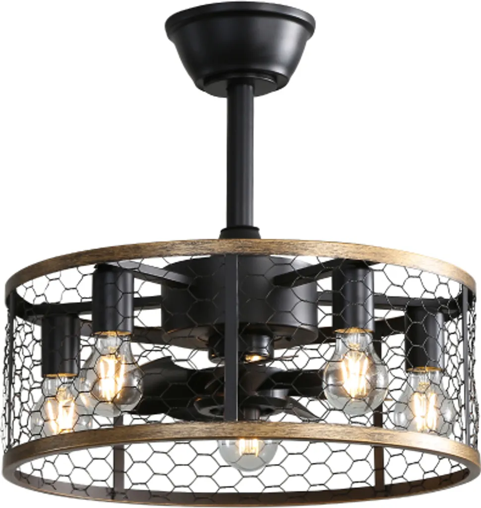 Ventilatore AIORBER Nero Silenzioso per Bambini con Luce e Timer - 1