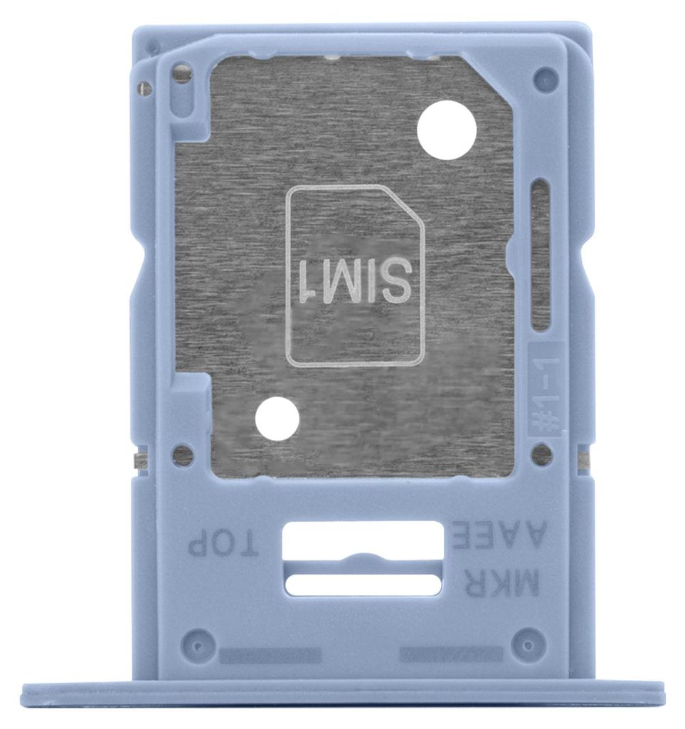 Clappio, SIM-Halter Dual Nano SIM oder MicroSD für Samsung Galaxy A15 4G, Blau
