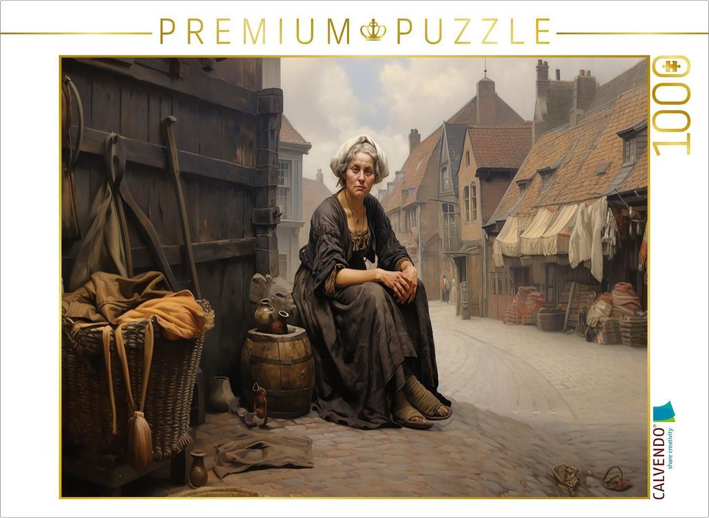 CALVENDO Puzzle Die unschuldige Erna | 1000 Teile Lege-Größe 64x48cm Foto-Puzzle für glückliche Stunden