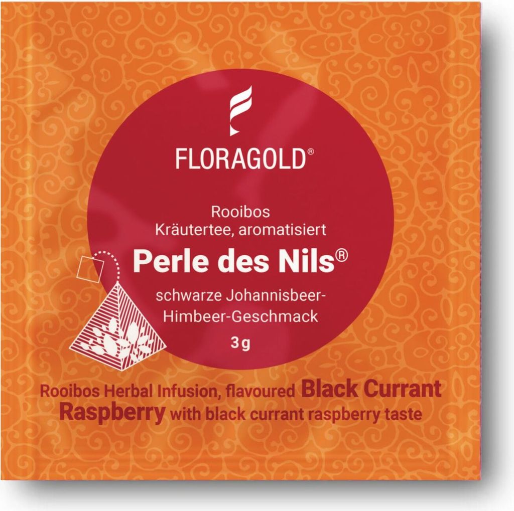 Floragold Rooibostee Perle des Nils®, 100er Pyramidenbeutel Produktbild 