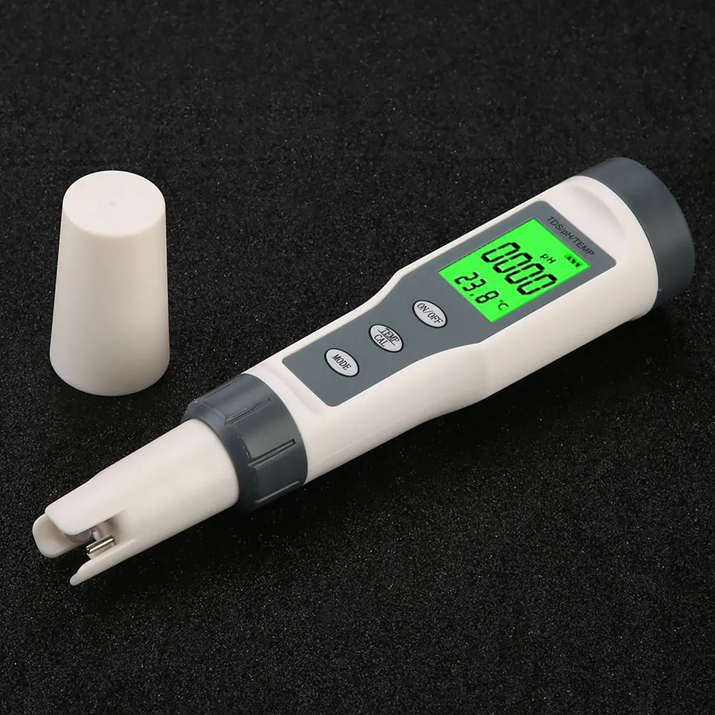 Testeur de qualité de l'eau numérique TDS PH TEMP 3 en 1 haute précision