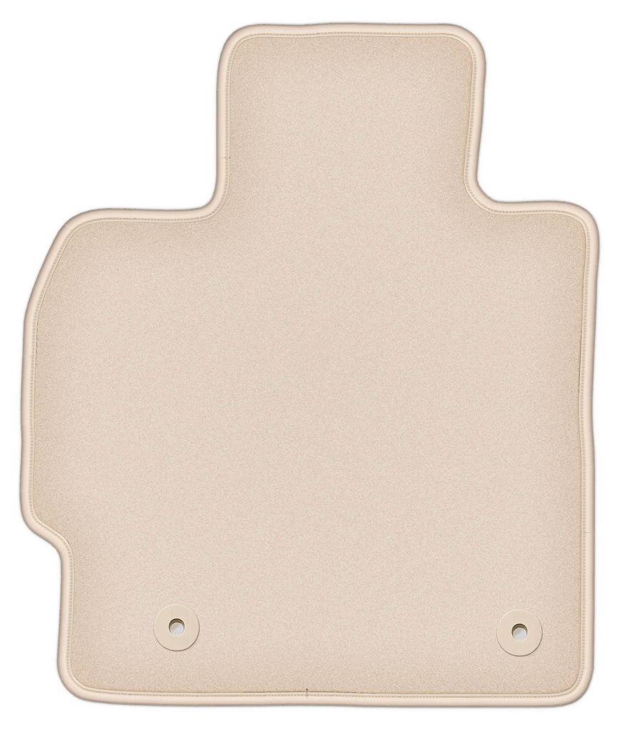 DURBAN Beige Velours-Fahrerfußmatte für Mazda CX-7 SUV (2009-2012)