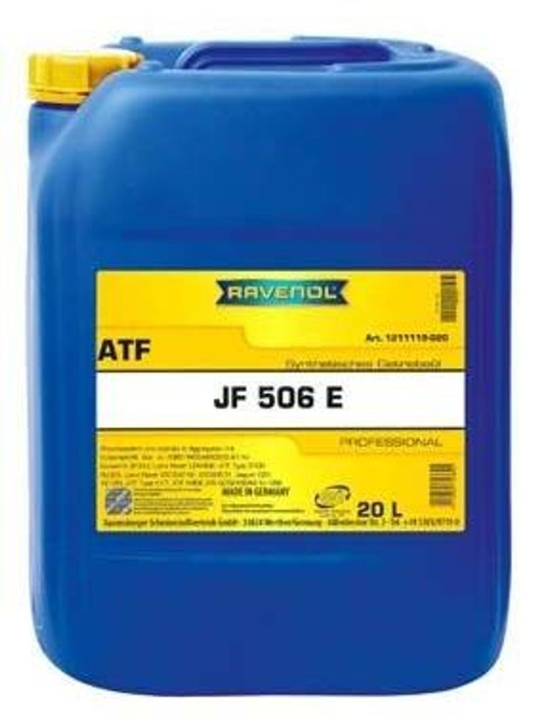 RAVENOL ATF JF506E Automatikgetriebeöl Synthetiköl 20L 1211119-020-01-999 für VW Golf IV Schrägheck (1J1) POLO (9N) Golf IV Variant (1J5) Lupo ...