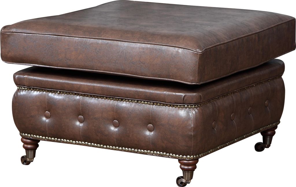 Chesterfield Fußhocker Club Lounge Hocker Leder Textil Ottoman Designer Pufa Neu