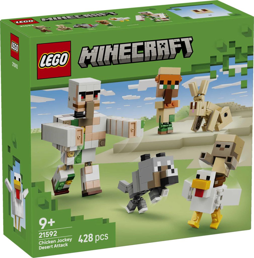 LEGO Minecraft: Aanval van de Kipruiter in de Woestijn - Productafbeelding 