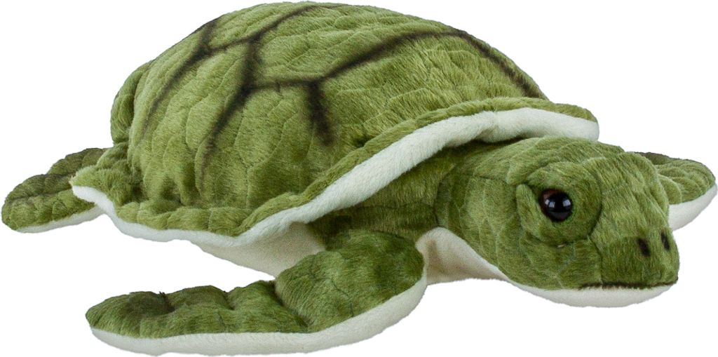 Schildkröte grün liegend 35 cm Uni-Toys Kuscheltier Produktbild 