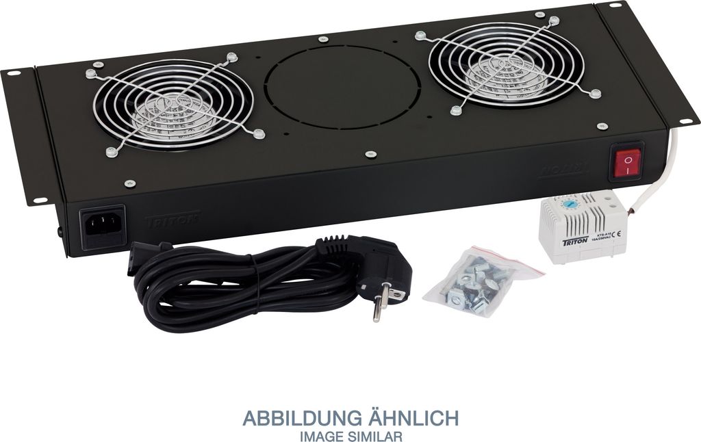 Triton RAB-CH-X25-X1 Belüftungseinheit für RBA-xxx-A6, 2 Lüfter, schwarz