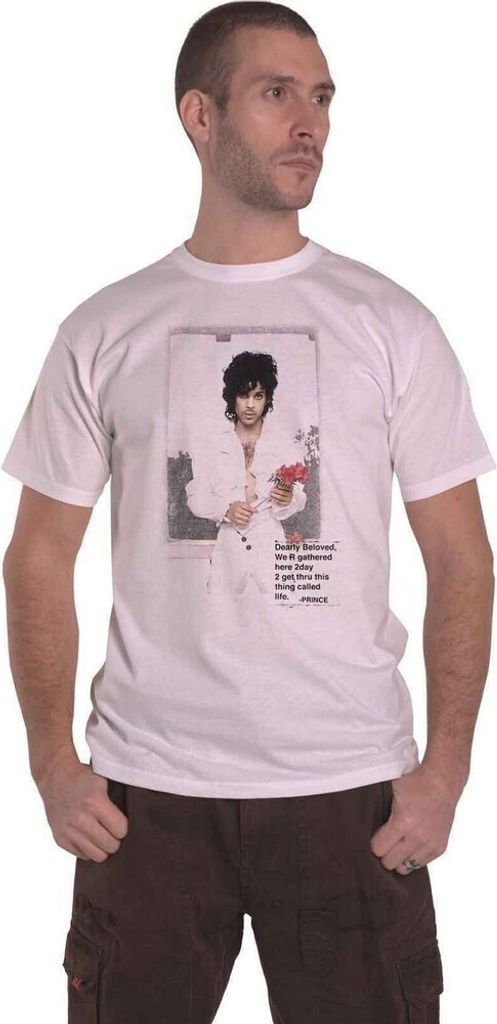 Prince - "Beautiful" T-Shirt für Herren/Damen Uni RO3627 (M) (Weiß)