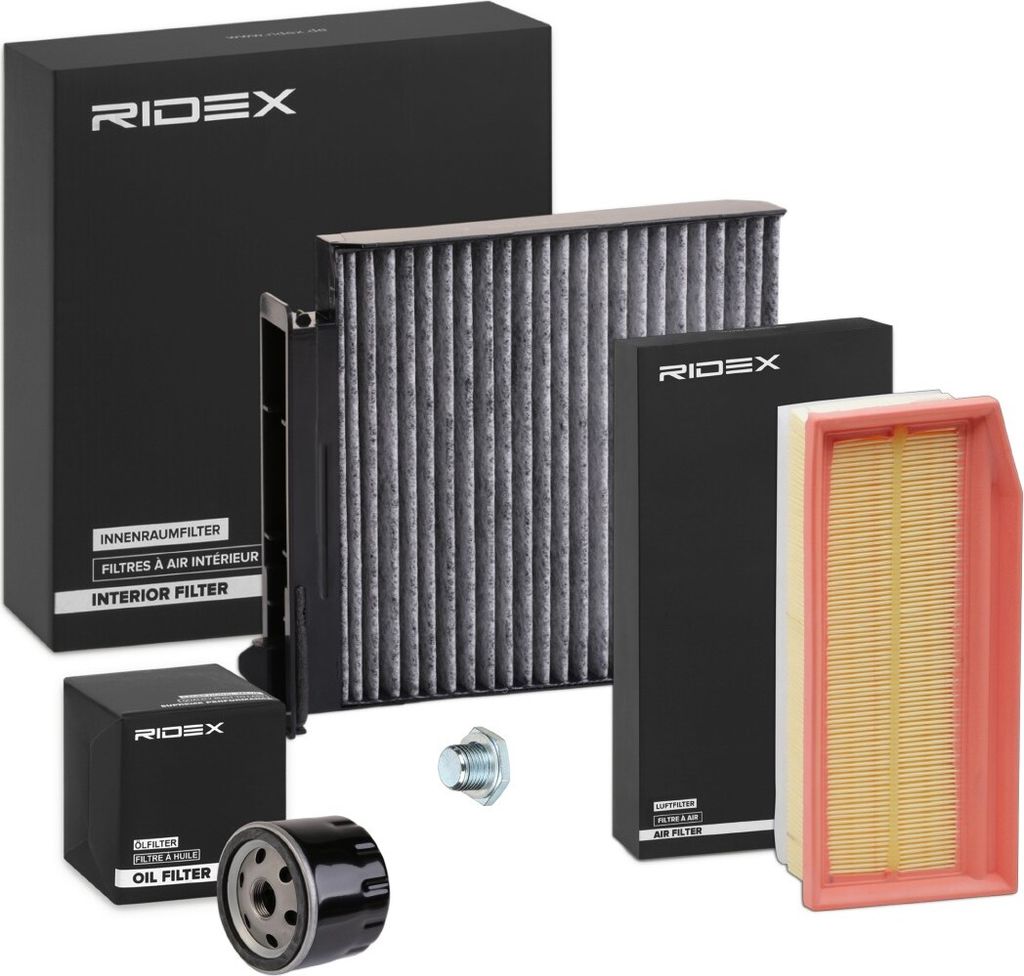 RIDEX Filterset Inspektionspaket Filtersatz für RENAULT Clio III Schrägheck (BR0/1, CR0/1) Clio IV Schrägheck (BH) für DACIA DUSTER