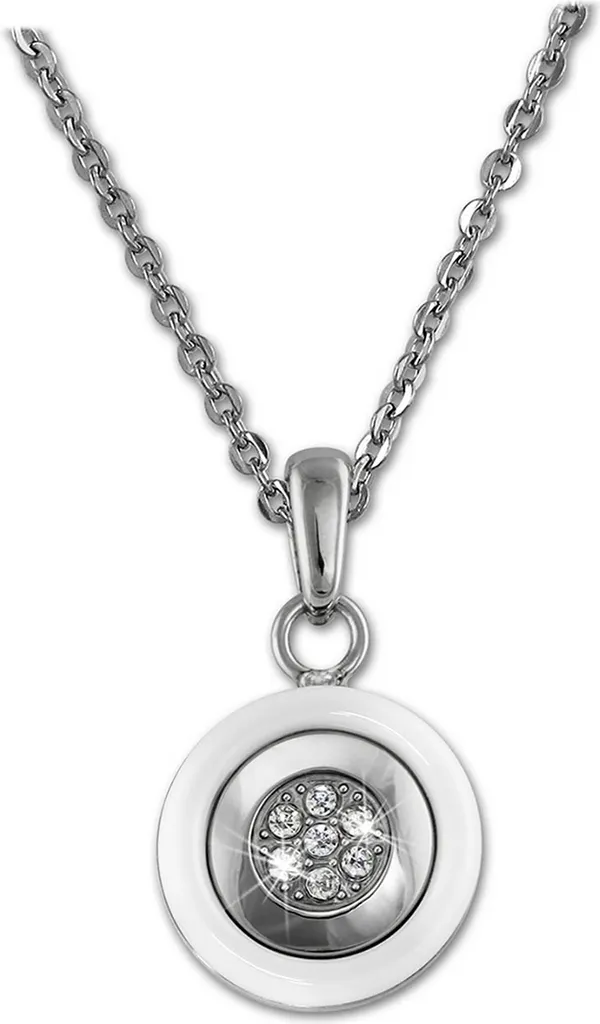 Collana Amello Ceramica Bianca e Acciaio 50cm Gioielli Donna Trend 2026