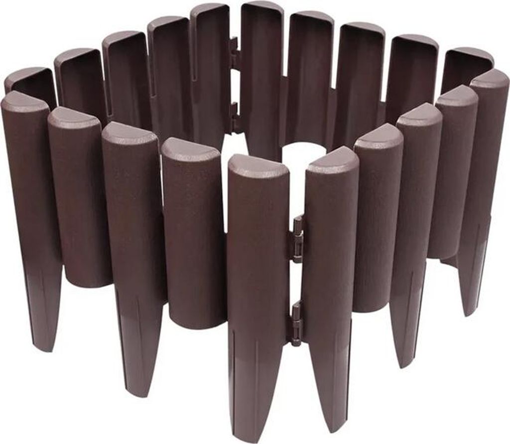 Verk 27281 Gartenpalisade, 8 Stück, 215 cm, dunkelbraun