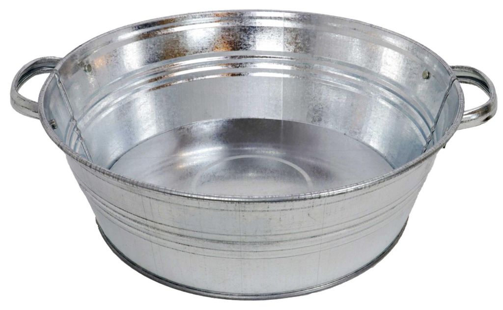 Zinkwanne rund 13 Liter – Wasserdichter Miniteich, Produktbild 