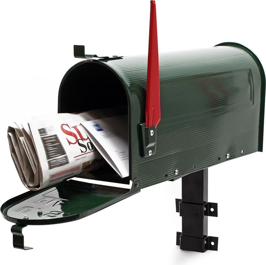 Wiltec Kit Boîte aux lettres américaine et support mural, Image du produit 