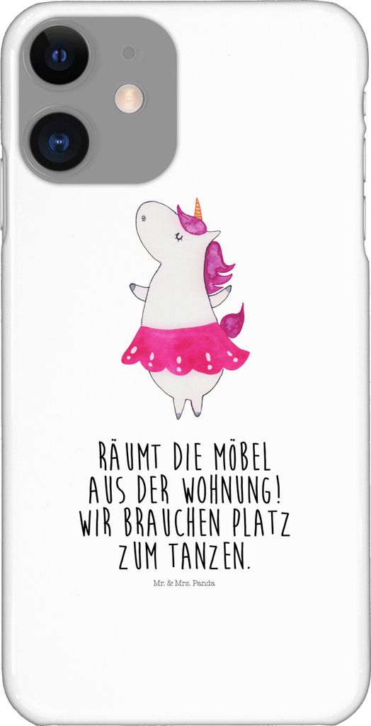 Mr. & Mrs. Panda Iphone 11 Handyhülle Einhorn Ballerina - Weiß - Geschenk, Unicorn, Wohnung, Einhörner, Cover, Handy Case, Geburtstag, Smartphon...