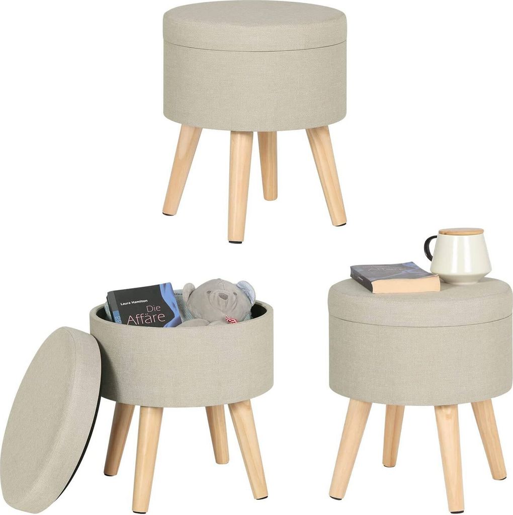 WOLTU Sitzhocker Fußhocker Aufbewahrungsbox mit abnehmbarem Produktbild 9