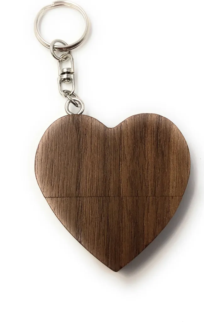 Pendrive Cuore Legno Onwomania 8GB - Il Regalo di San Valentino Perfetto