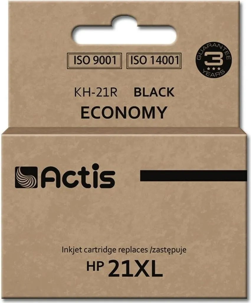 Cartouche KH-21R Actis Noire 20 ml Haute Capacité remplace HP 21XL