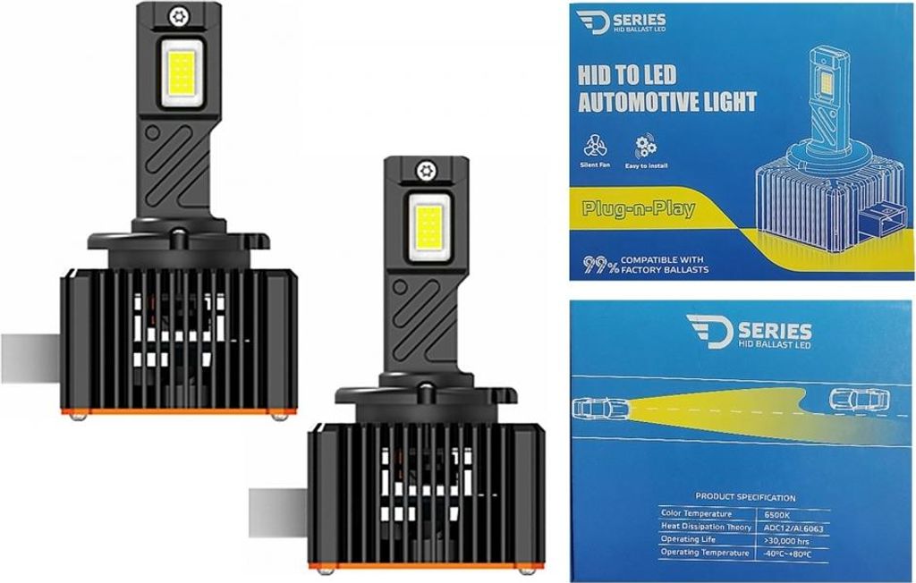 D3R LED-Scheinwerferlampen D-Serie 6000K 4200LM High Power Umrüstsatz für Xenon.