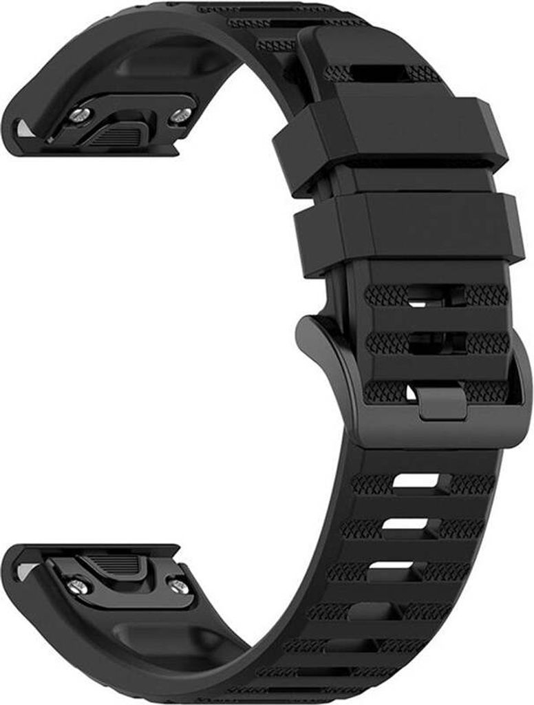 FIXED FIXSST-QF22MM-BK, Uhrenarmband, Garmin, Garmin Approach S62 Garmin Descent G1 Garmin Epix Garmin Fenix 5 Garmin Fenix 6 Garmin Fenix..., Sili...