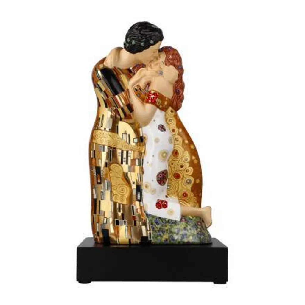 Idée Cadeau Art : Figurine Der Kuss de Klimt en Porcelaine par Goebel
