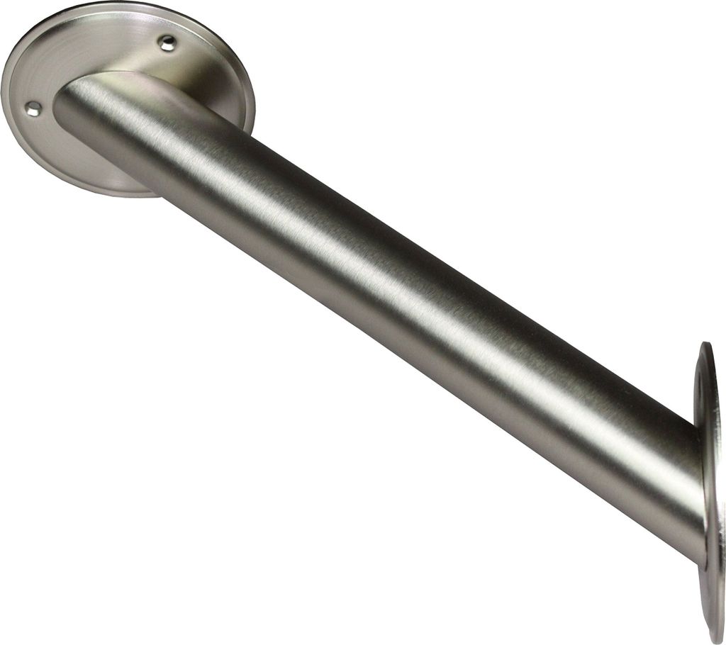 1 Stück Wandkonsole RK30 Edelstahloptik Rohr-Ø 30 mm, H: 220 mm, Wandabstand: 220 mm Regalkonsole Bodenträger Regalträger von SOTECH