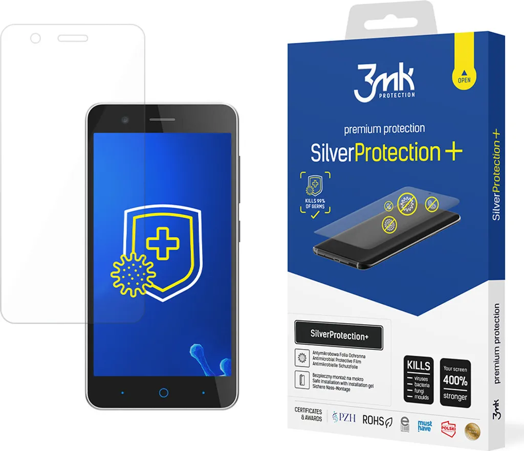 ZTE Blade A510 Screen Protector 3Mk SilverProtection+ Argento Plus