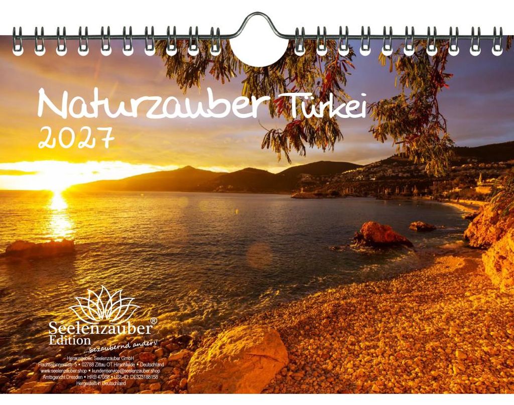 Naturzauber Türkei DIN A5 Kalender für 2027 Landschaft Natur Reise Strand Urlaub - Seelenzauber