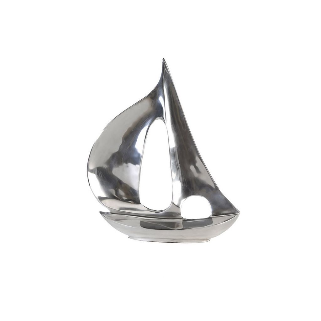 Gilde Dekoobjekt, Boot, "Boot", Aluminium, silberfarben, VE Immagine del prodotto 