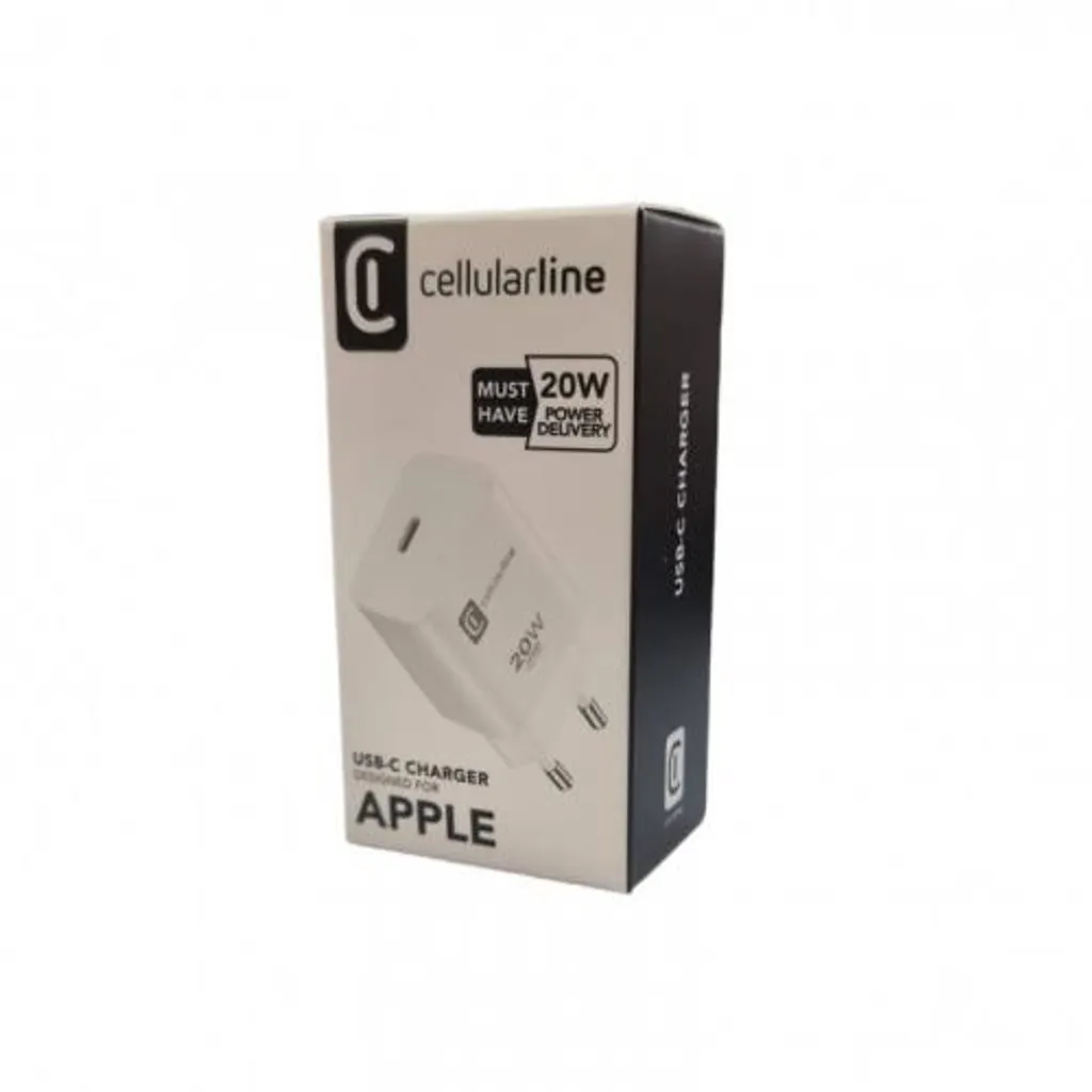 Cellularline Chargeur Secteur 20W Blanc USB-C Apple Micro Pack Compact - 4