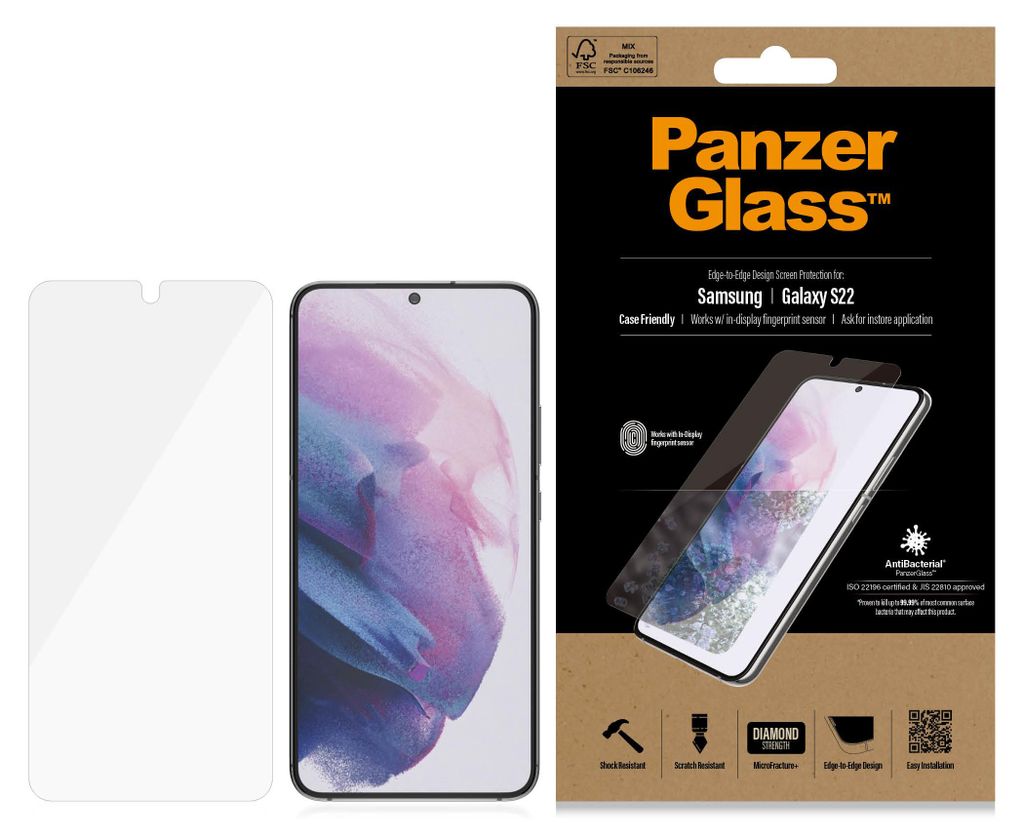 PanzerGlass - Bildschirmschutz für Handy - Glas - Immagine del prodotto 