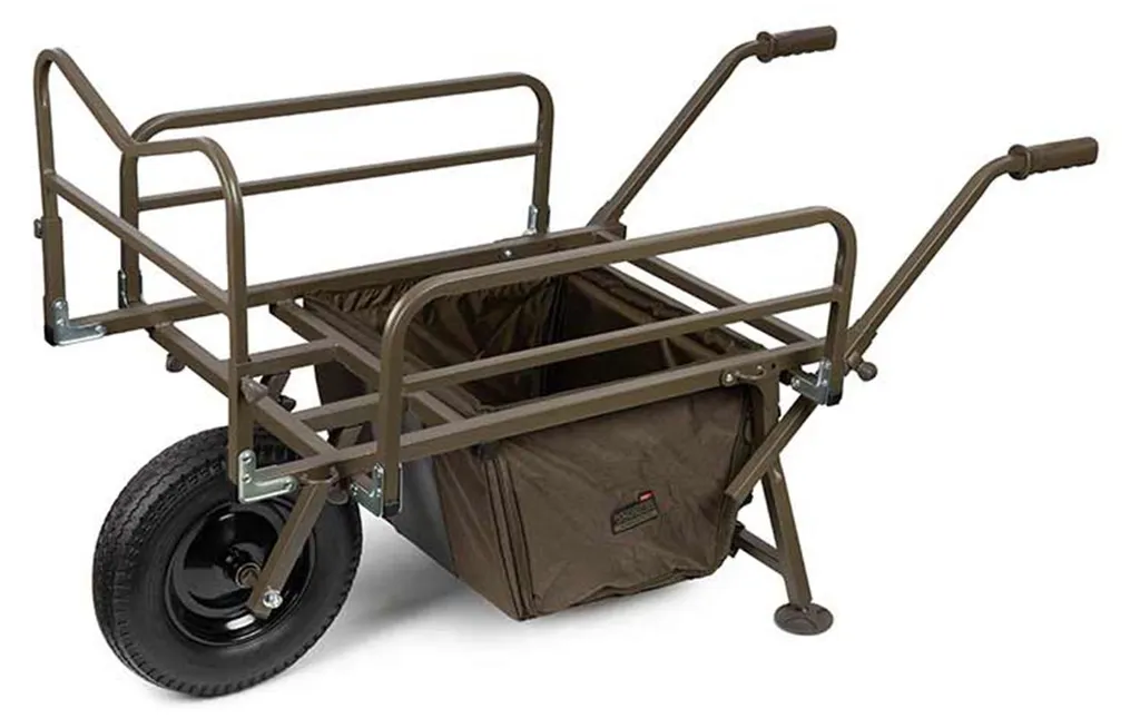Fox Voyager Barrow Plus : Chariot Extensible avec Roue Tout-Terrain Large