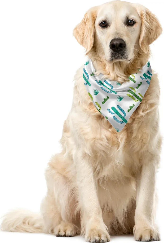 Bandana Cane ABAKUHAUS Cactus Acquerello 55x55 cm - Stile e Comfort