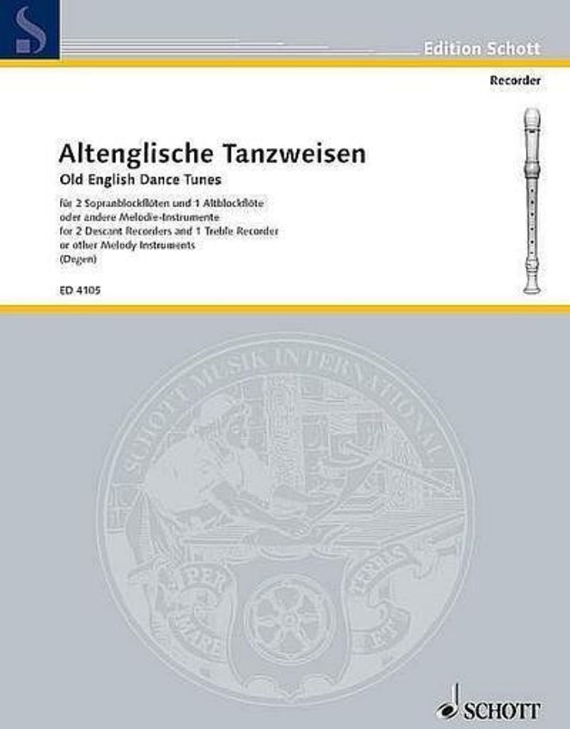 Altenglische Tanzweisenfür 3 Blockflöten (SSA)