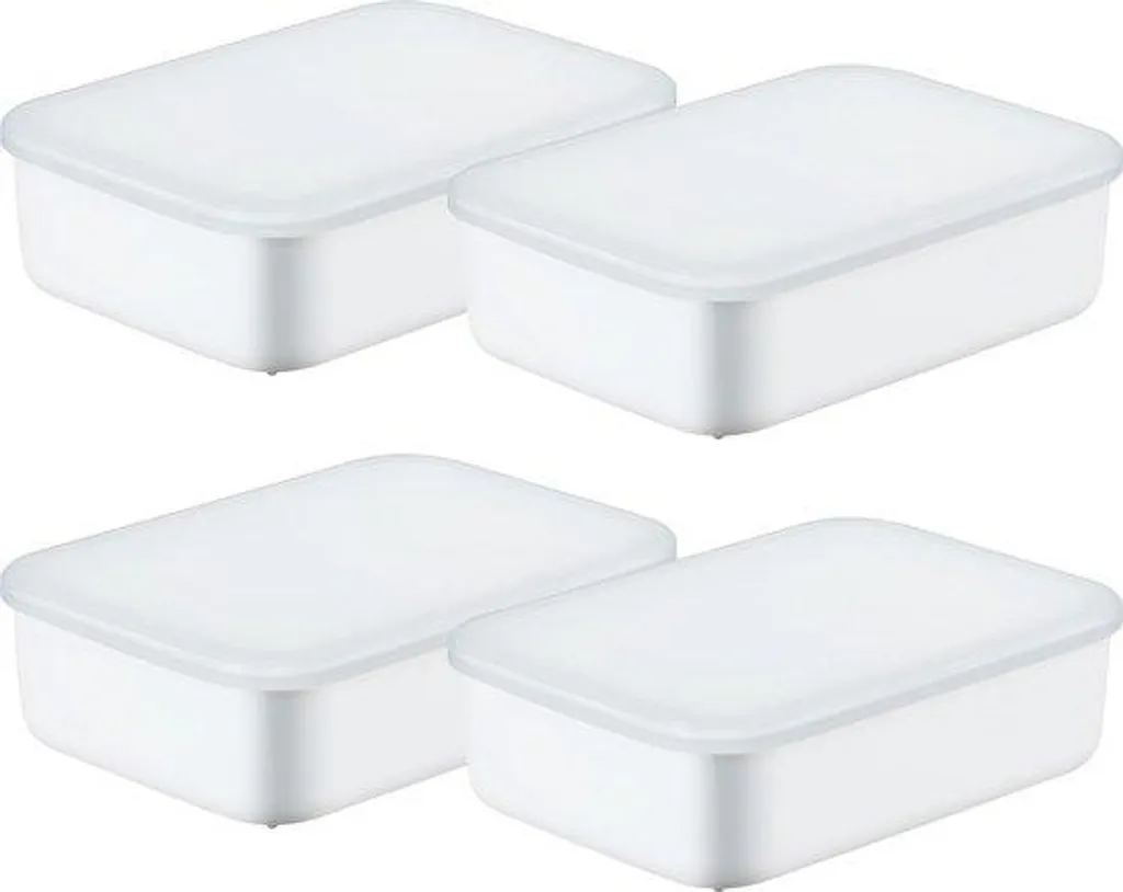 Bacs en plastique empilables de cuisine avec poignées ergonomiques