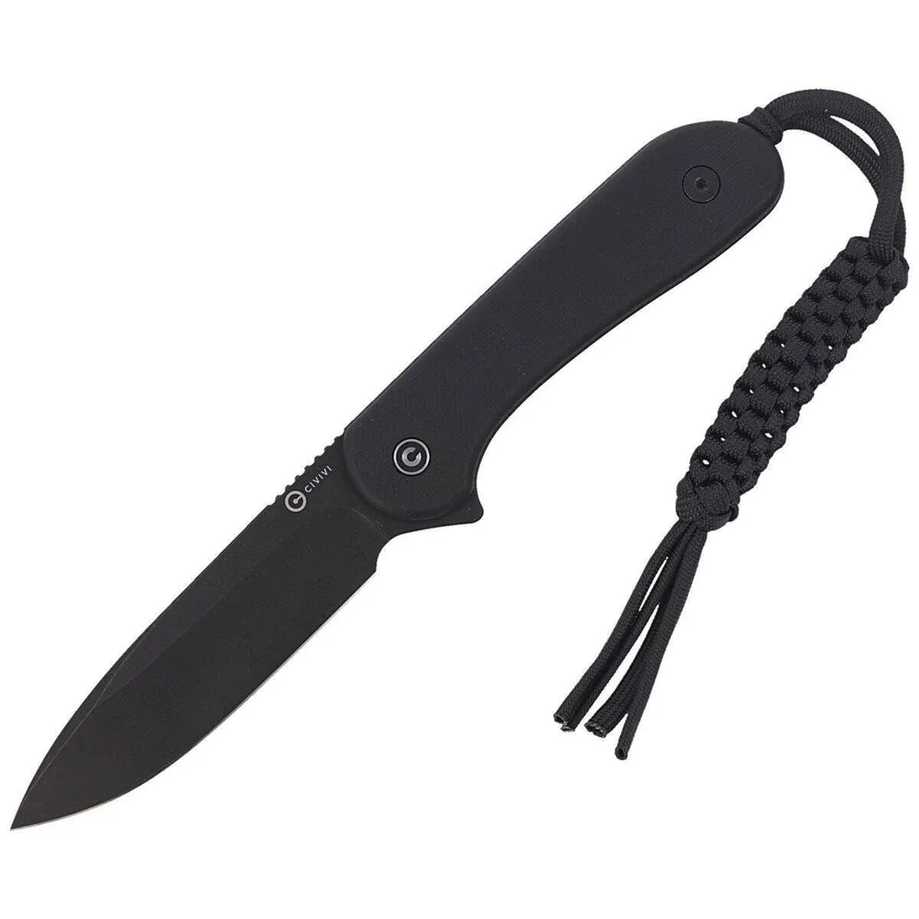 CIVIVI Elementum Fixed Blade C2105A Couteau G10 Noir Black Stonewashed