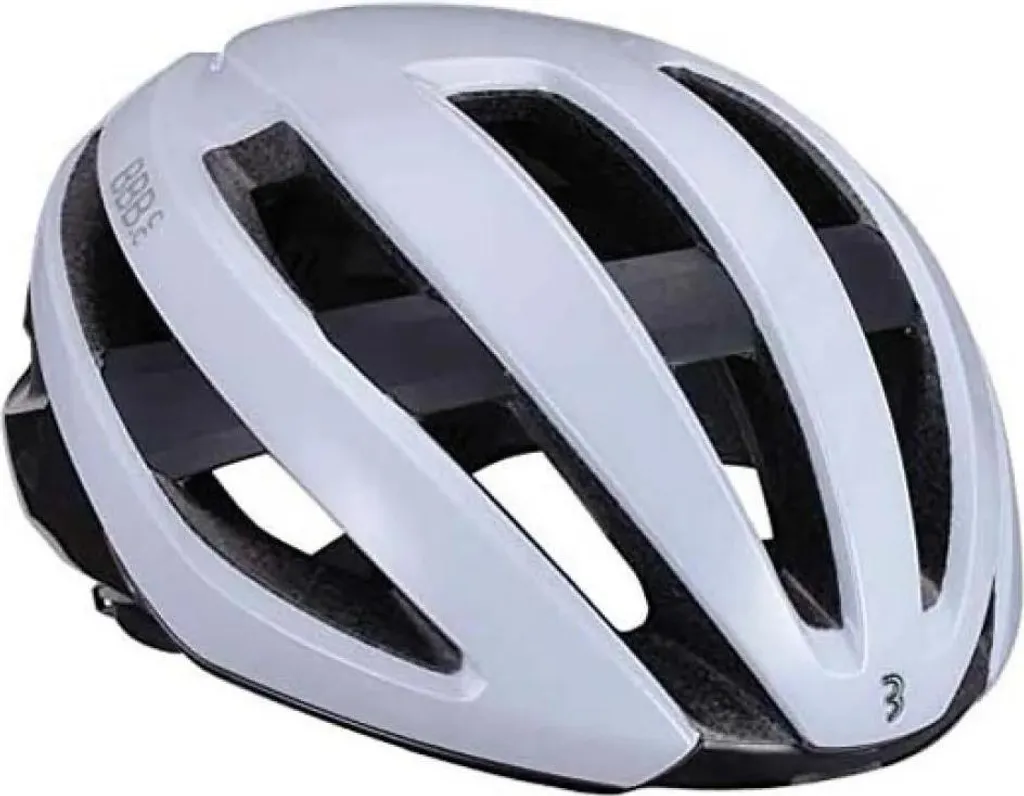 Casque BBB Maestro S blanc ultra léger et compact pour vélo de course