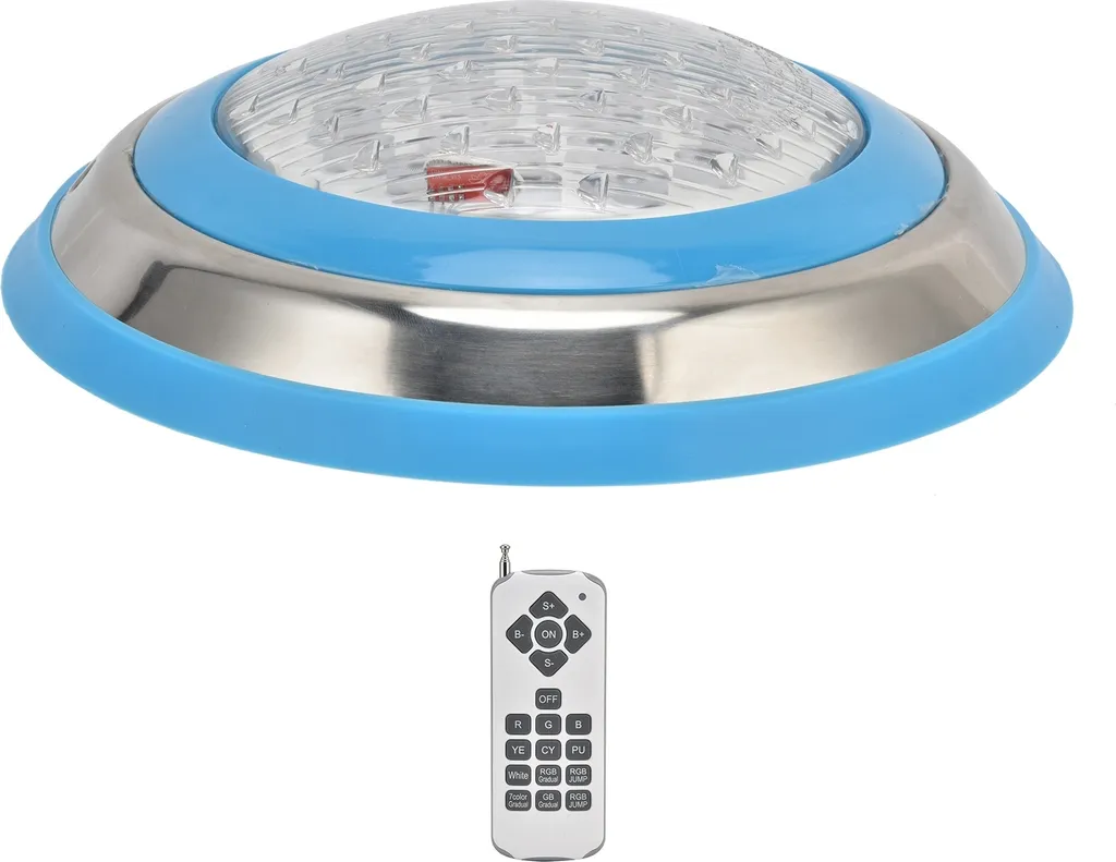 Lampe de piscine LED submersibles RVB avec télécommande étanche IP68 - 7