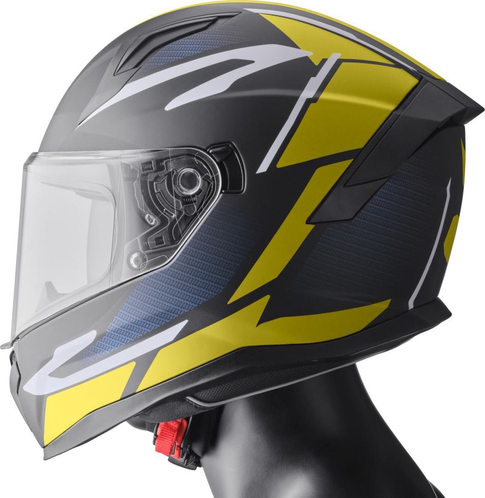 GMS Integralhelm Velox Graphic matt schwarz-gelb S