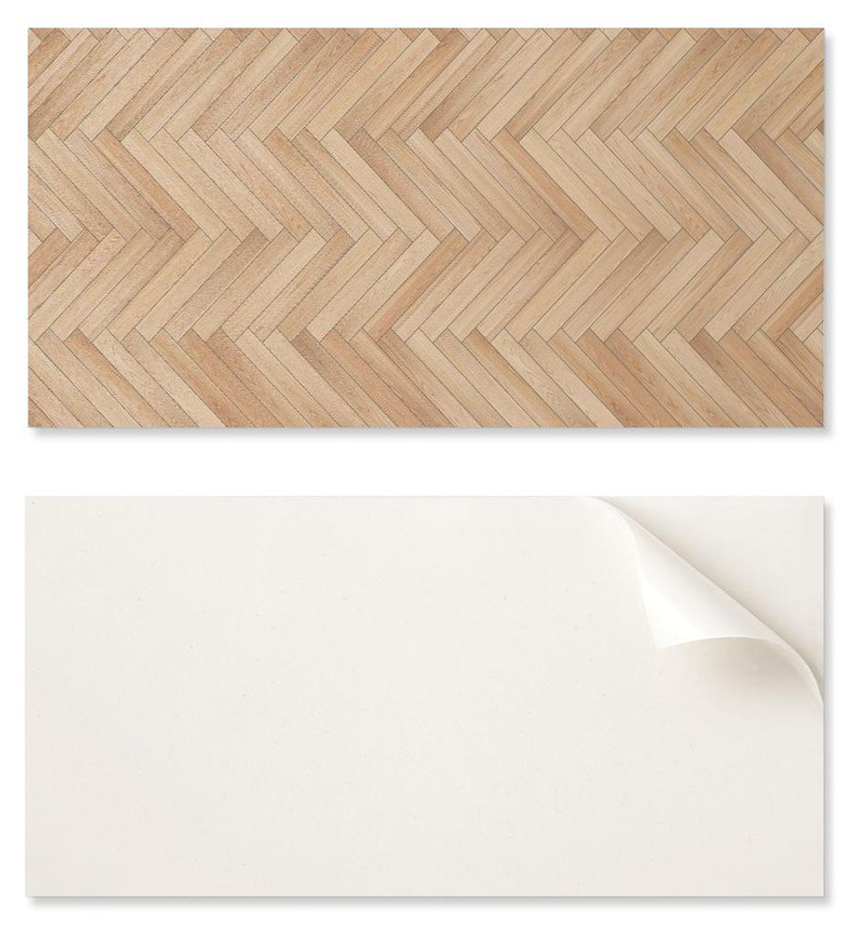 Planche en PVC adhésive à motif chevrons, idéale pour les Image du produit 