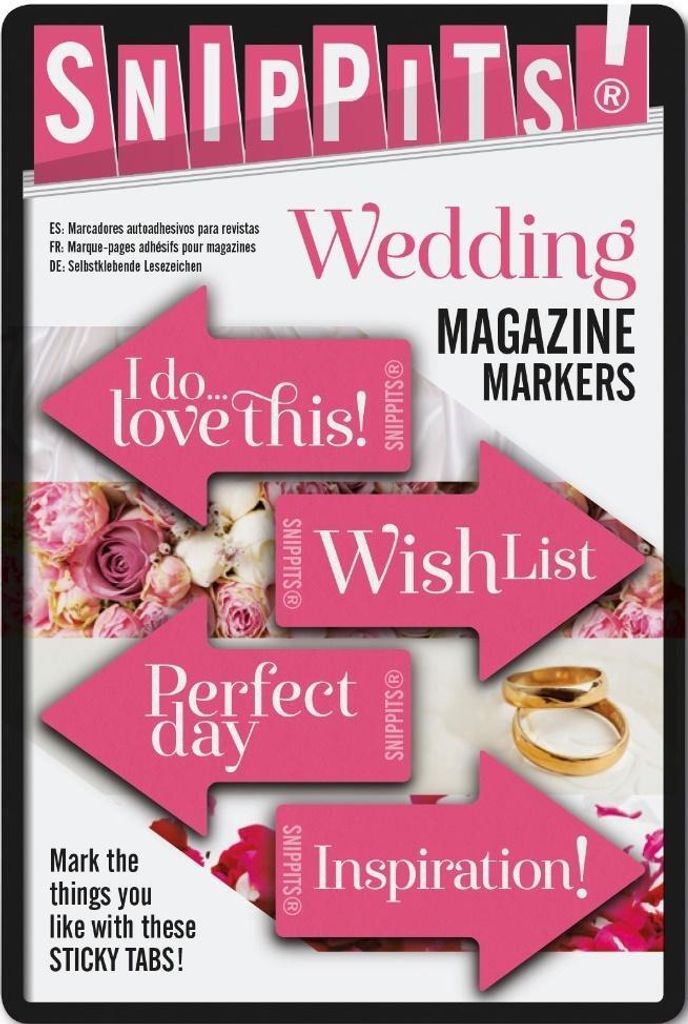 Schnipsel! Selbstklebende Hochzeitsanhänger