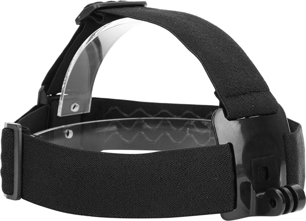 Kunststoff Schwarz Outdoor Kopfgeschirr Riemen Schießen Halterung Stirnband Mount für Motion Camera