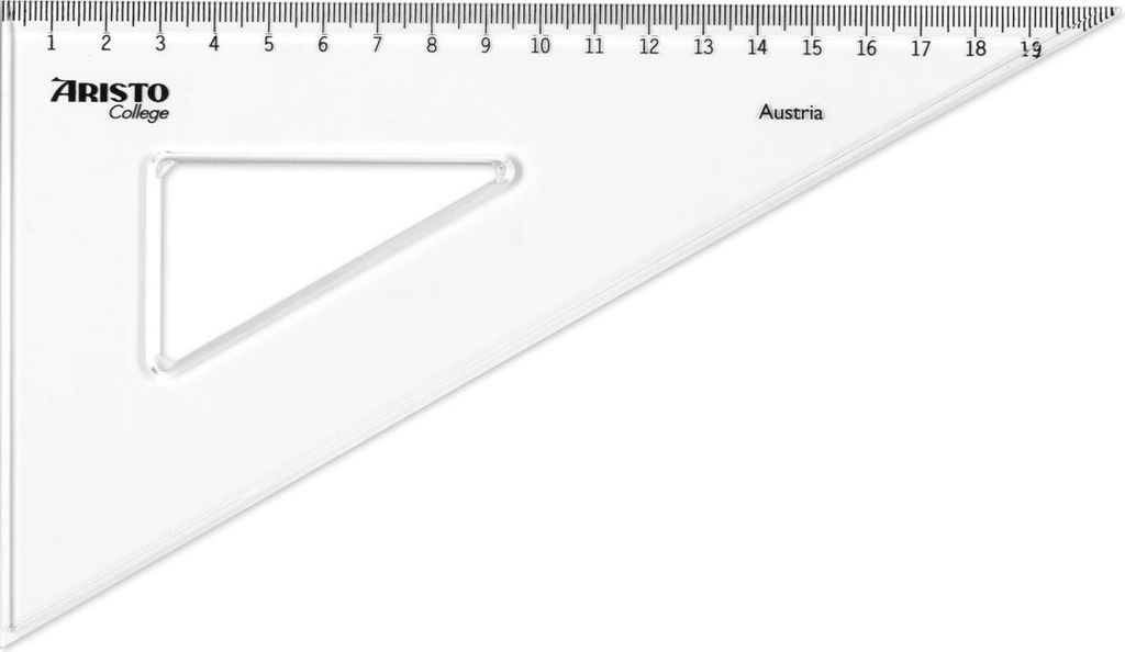 Aristo College Dreieck transparent 60 Grad, 20 cm, Produktbild 