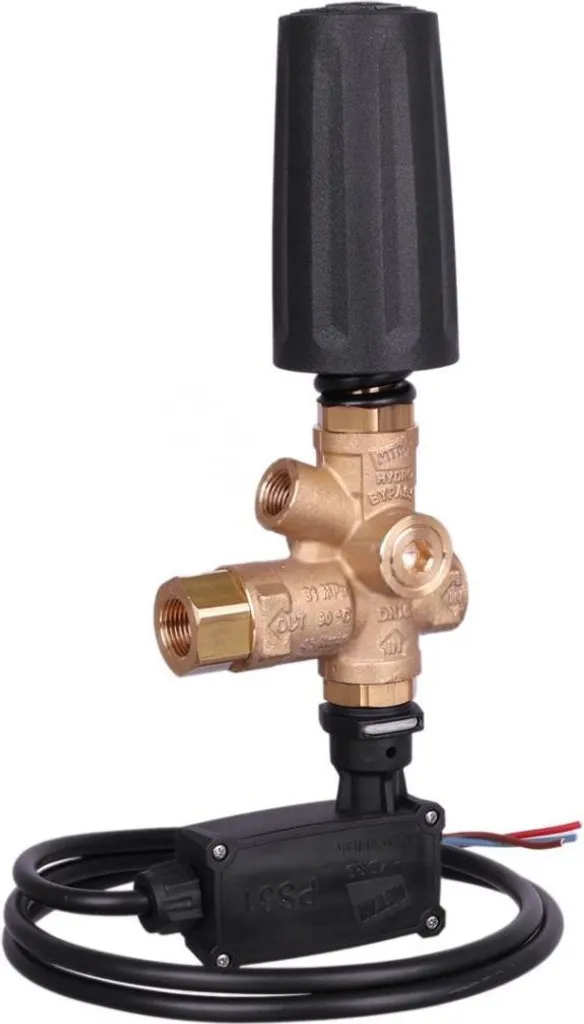 Valvola Bypass Idropulitrice MTM BRV31 T con Microswitch e Manometro