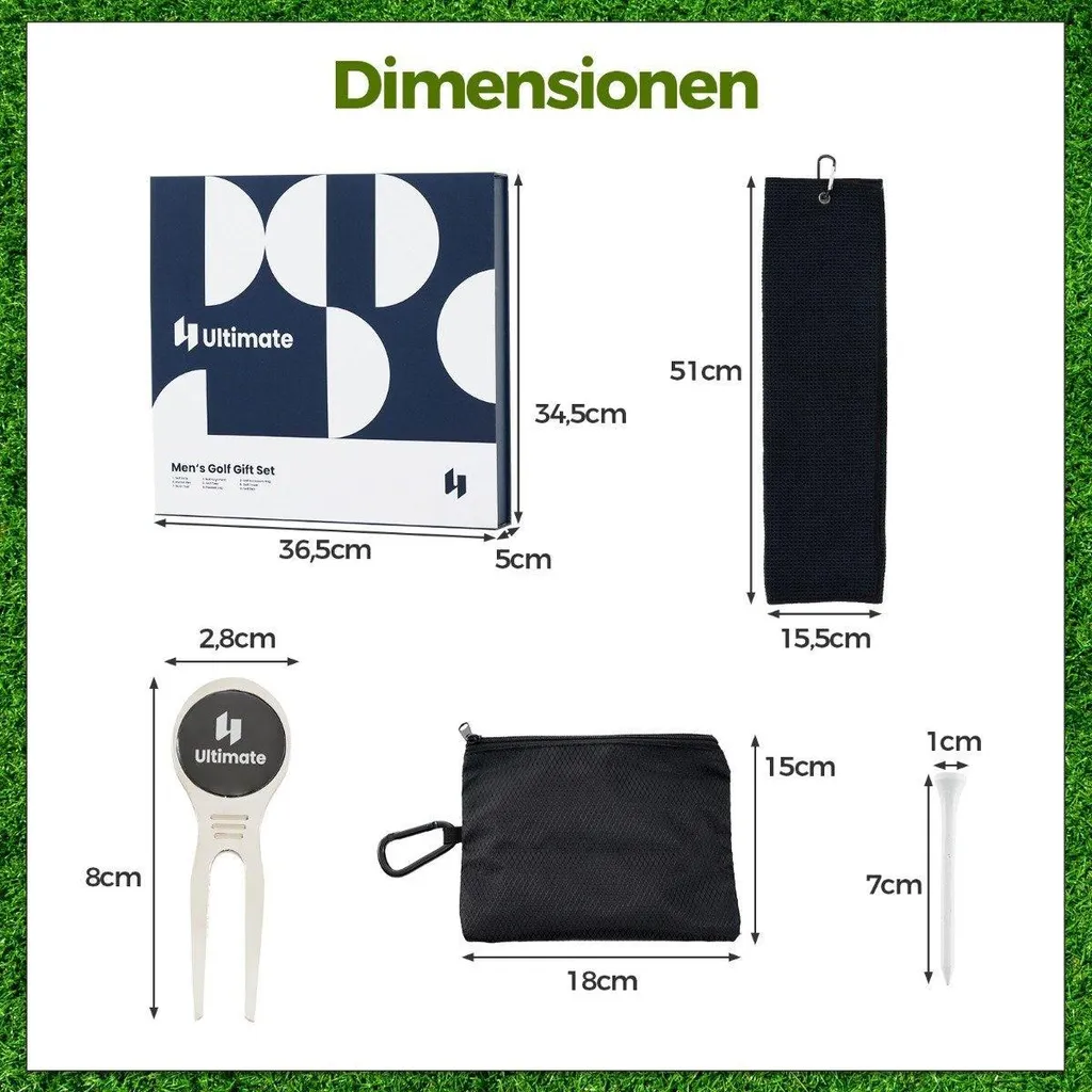 Coffret cadeau de golf complet homme avec accessoires pack de 3 balles - 2