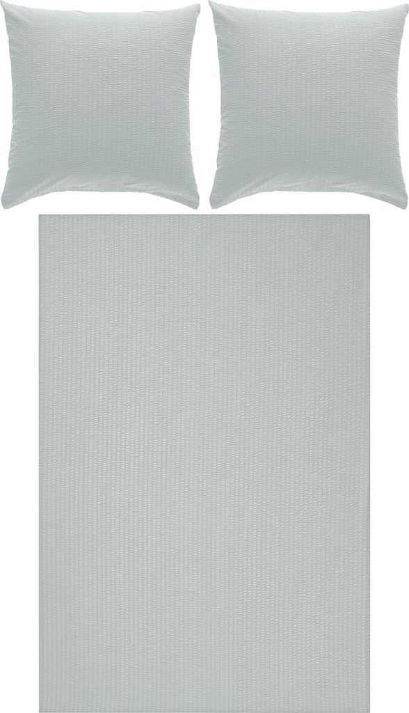Erwin Müller Bettwäsche Rosenheim" silber 1x 200x200 cm + 2x 80x80 cm"