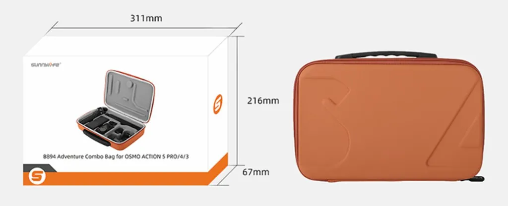 Custodia rigida protettiva per fotocamera e accessori DJI OSMO ACTION 3 4 5 PRO - 7